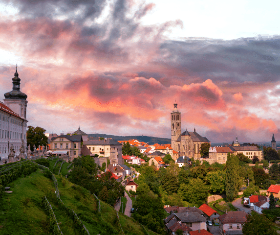 Entardecer em Kutná Hora