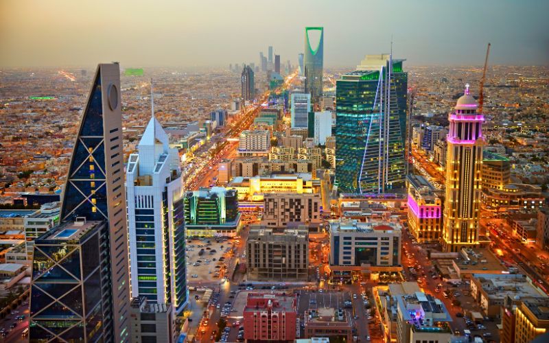 Al Olaya em Riad na Arábia Saudita