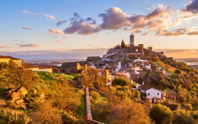 Vista panorâmica Alentejo, em Portugal