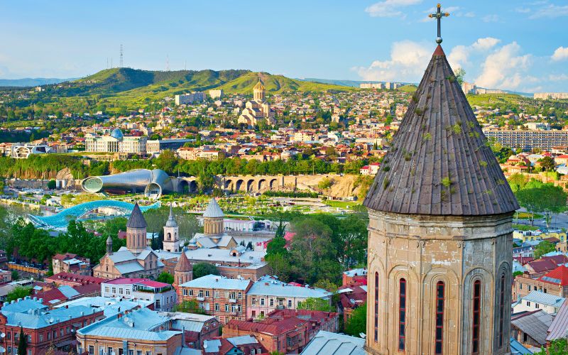 Vista panorâmica de Tbilisi. na Georgia