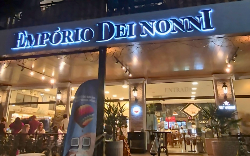 Entrada do Empório Dei Nonni, nas Montanhas Capixabas.