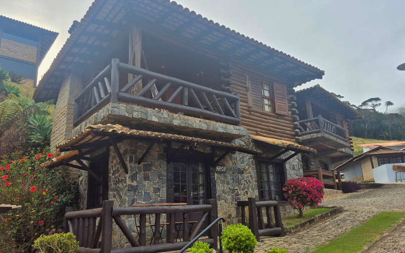 Um chalé da Pousada Peterle nas Montanhas Capixabas