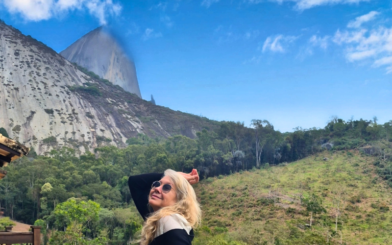 Olivia na Pousada Peterle nas Montanhas Capixabas