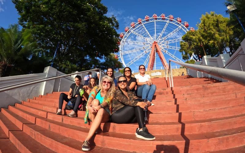 Integrantes da ABBV no Hopi Hari em São Paulo